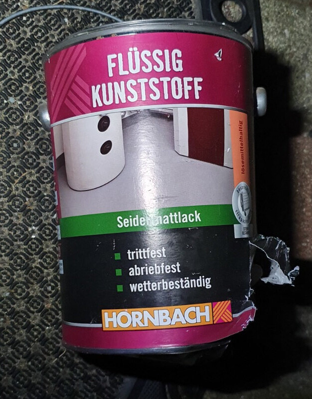 2,5 kg Farbeimer Anschlag in Bottrop - weißer Flüssigkunststoff, z.B. für Garagenanstriche
